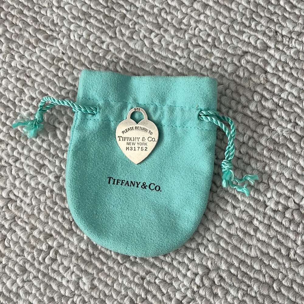 Authentic Tiffany heart charm medium